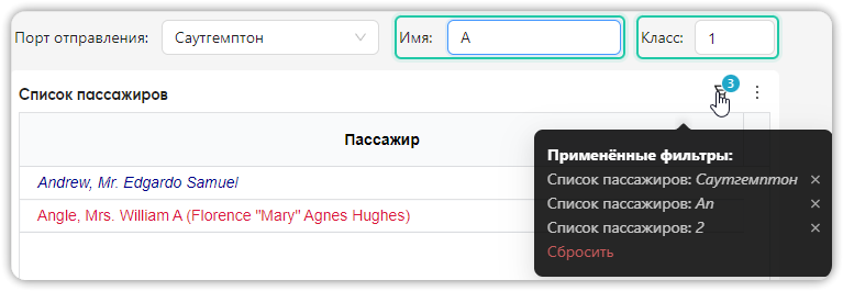 Еще не примененные значения Еще не примененные значения